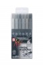 Sakura Koi Coloring Brush Pen:   Gray Set 6pcs