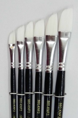 Berkeley Brush:  860KNF2 Dagger Striper Nylon 6pcs Set