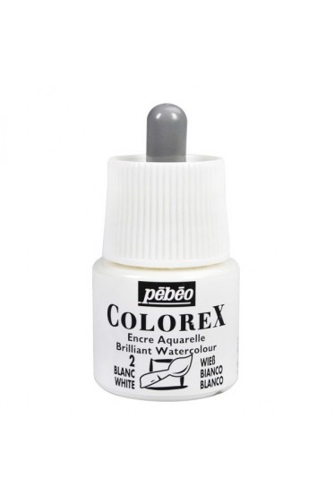 Pebeo Colorex Brilliant Watercolor Ink : White 45ml