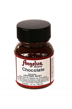 Angelus Acrylic Leather Paint: Chocolate 1oz