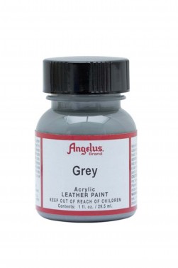 Angelus Acrylic Leather Paint: Grey 1oz