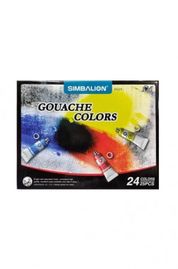 Simbalion Gouache Paint Set  24 Colors x 5ml