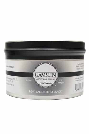 Gamblin Inks: Portland Litho Black 1lb