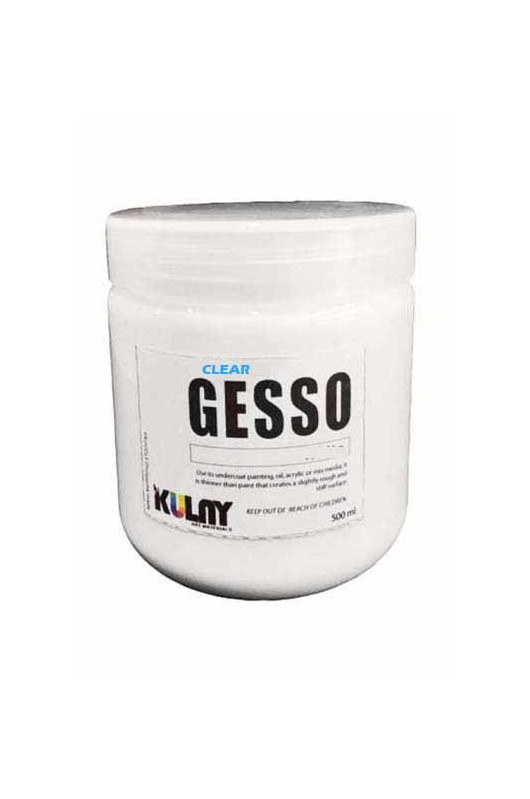 Kulay Medium Pro Clear (Transparent) Gesso 500ml - The Oil Paint Store