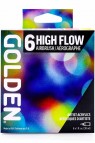 Golden High Flow Acrylic:  6 Colors Airbrush Set 30ml