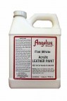 Angelus Acrylic Leather Paint: Flat White 1Pint