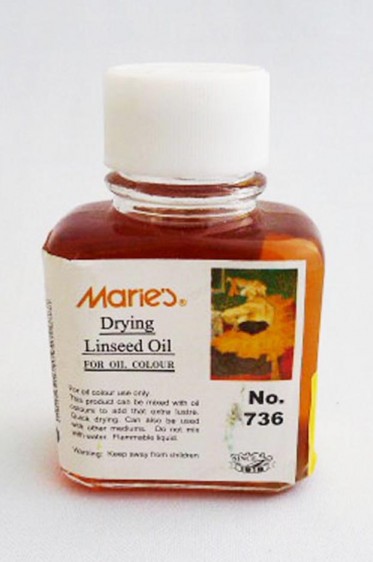 Maries Oil Medium: Pressed Linseed Oil 75ml